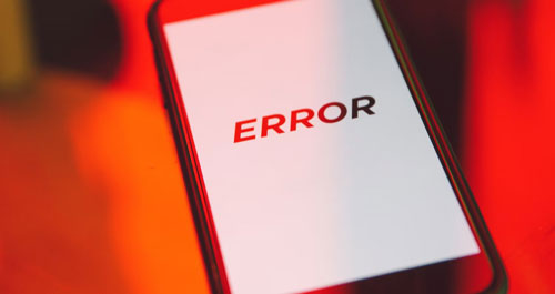 Error smartphone needs to be restarted